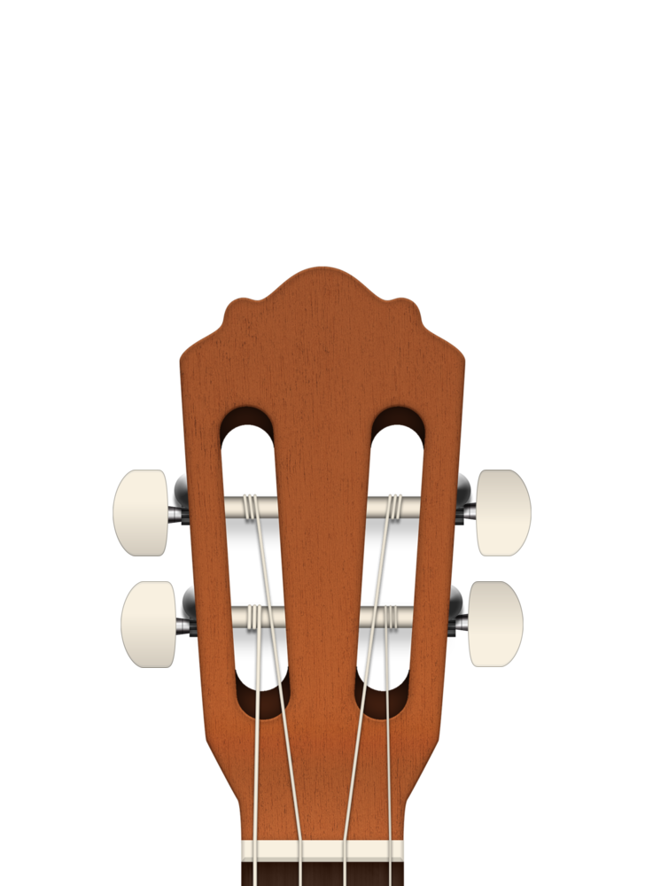 Clavijero de cavaquinho con clavijas de afinación